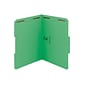 Smead Fastener File Folders, 2 Fasteners, Reinforced 1/3-Cut Tab, Letter Size, Green, 50/Box (12140)