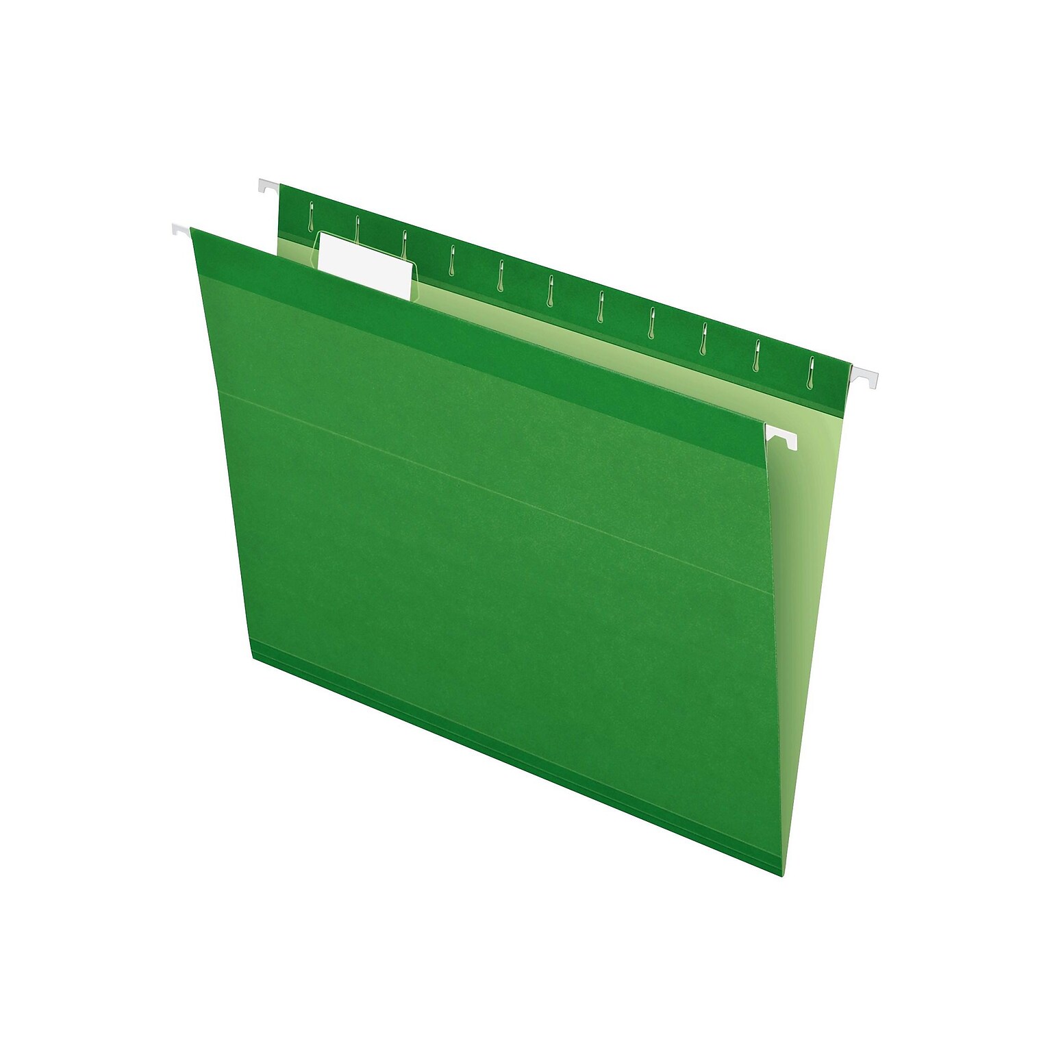 Pendaflex Reinforced Hanging File Folders, 1/5 Tab, Letter Size, Bright Green, 25/Box (PFX 4152 1/5 BGR)