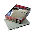 Pendaflex Reinforced Hanging File Folders, 1/5 Tab, Letter Size, Gray, 25/Box (PFX 4152 1/5 GRA)