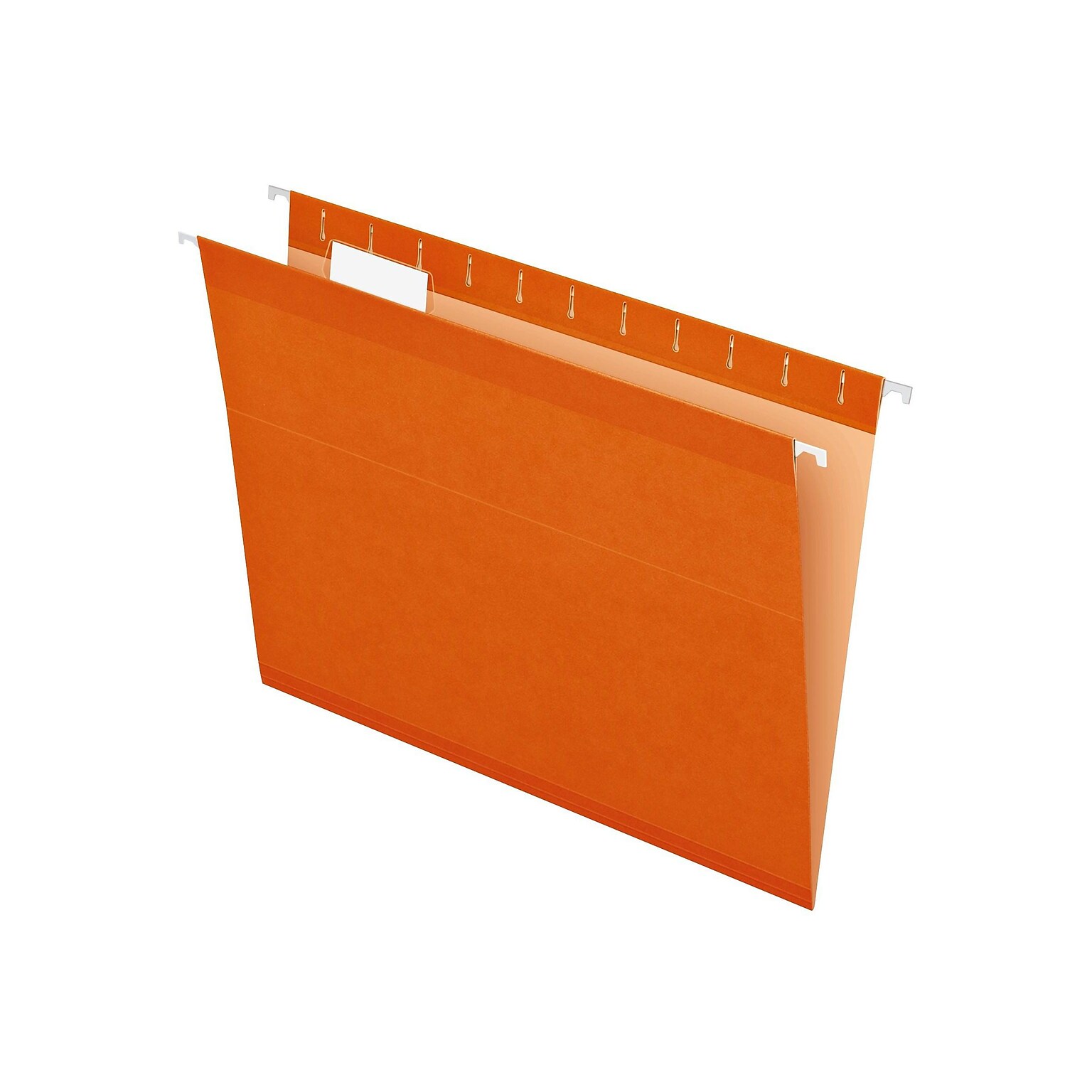 Pendaflex Reinforced Hanging File Folders, 1/5 Tab, Letter Size, Orange, 25/Box (PFX 4152 1/5 ORA)