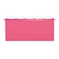 Pendaflex Reinforced Hanging File Folders, 1/5 Tab, Letter Size, Pink, 25/Box (PFX 4152 1/5 PIN)