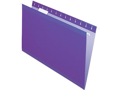 Pendaflex Recycled Hanging File Folders, Legal Size, Violet, 25/Box (PFX 4153 1/5 VIO)