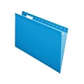 Pendaflex Recycled Hanging File Folders, Legal Size, Blue, 25/Box (PFX 04153 1/5 BLU)