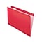 Pendaflex Recycled Hanging File Folders, Legal Size, Red, 25/Box (PFX 4153 1/5 RED)