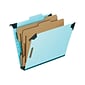 Pendaflex Classification Hanging File Folders, Letter Size, Light Blue, 10/Box (PFX 59252)