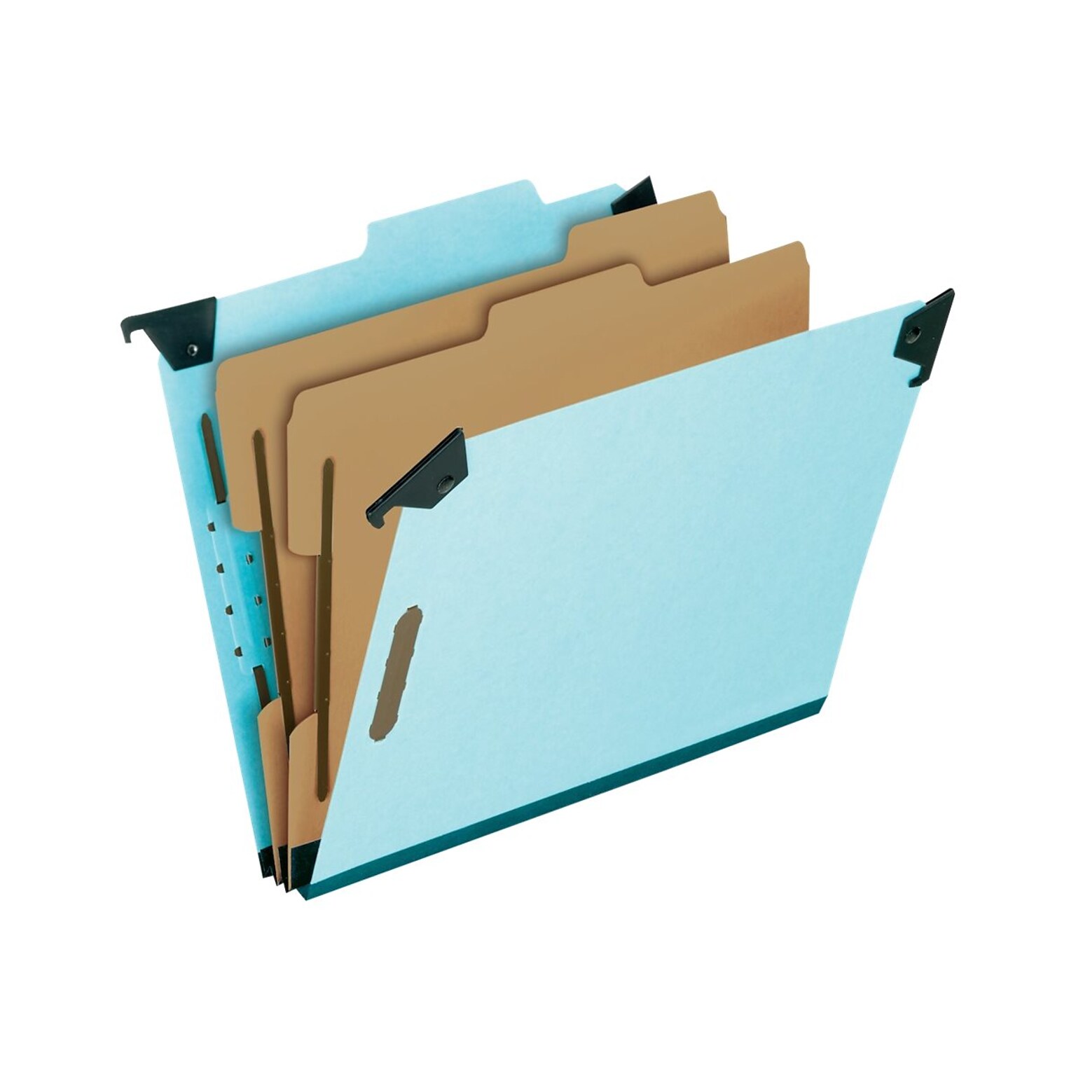 Pendaflex Classification Hanging File Folders, Letter Size, Light Blue, 10/Box (PFX 59252)