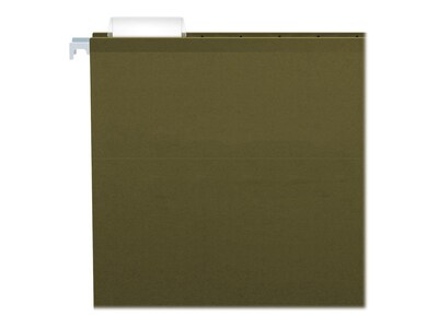 Pendaflex Reinforced Hanging File Folders, Extra Capacity, 1" Expansion, Legal Size, Standard Green, 25/Box (PFX 04153x1)