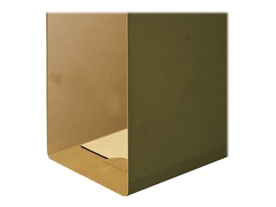 Pendaflex Reinforced Hanging File Folders, Extra Capacity, 1" Expansion, Legal Size, Standard Green, 25/Box (PFX 04153x1)