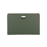 Smead Hanging File Folders, 3 1/2 Expansion, Legal Size, Standard Green, 10/Box (64320)