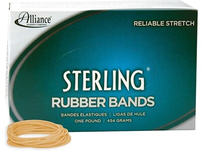 Alliance Sterling Multi-Purpose Rubber Bands, #18, Box, 1900/Box (24185)