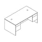 HON® 10500 72" Double Pedestal Desk, Mahogany (H10593NN) NEXT2019 NEXTExpress