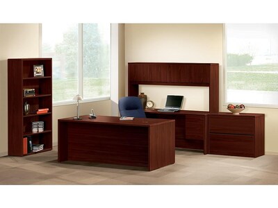 HON® 10500 72" Double Pedestal Desk, Mahogany (H10593NN) NEXT2019 NEXTExpress