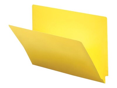 Smead End Tab Classification Folders, Shelf-Master Reinforced Straight-Cut Tab, Legal Size, Yellow, 50/Box (28940)