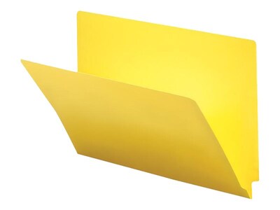 Smead End Tab Classification Folders, Shelf-Master Reinforced Straight-Cut Tab, Legal Size, Yellow,