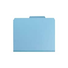 Smead Heavy Duty Pressboard Classification Folders with SafeSHIELD Fasteners, 1/3-Cut Tab, Letter Si