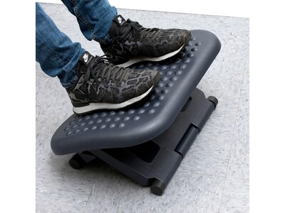Mind Reader Anchor Collection Comfy Tilt Adjustable Footrests, Black (FTREST-BLK)
