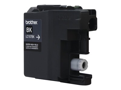 Brother LC107BKS Black Super High Yield Ink   Cartridge