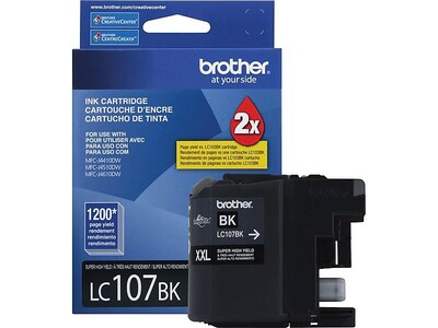 Brother LC107BKS Black Super High Yield Ink   Cartridge