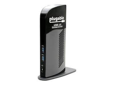 Plugable Dual Display Universal USB 3.0 Docking Station; Black (UD-3900)