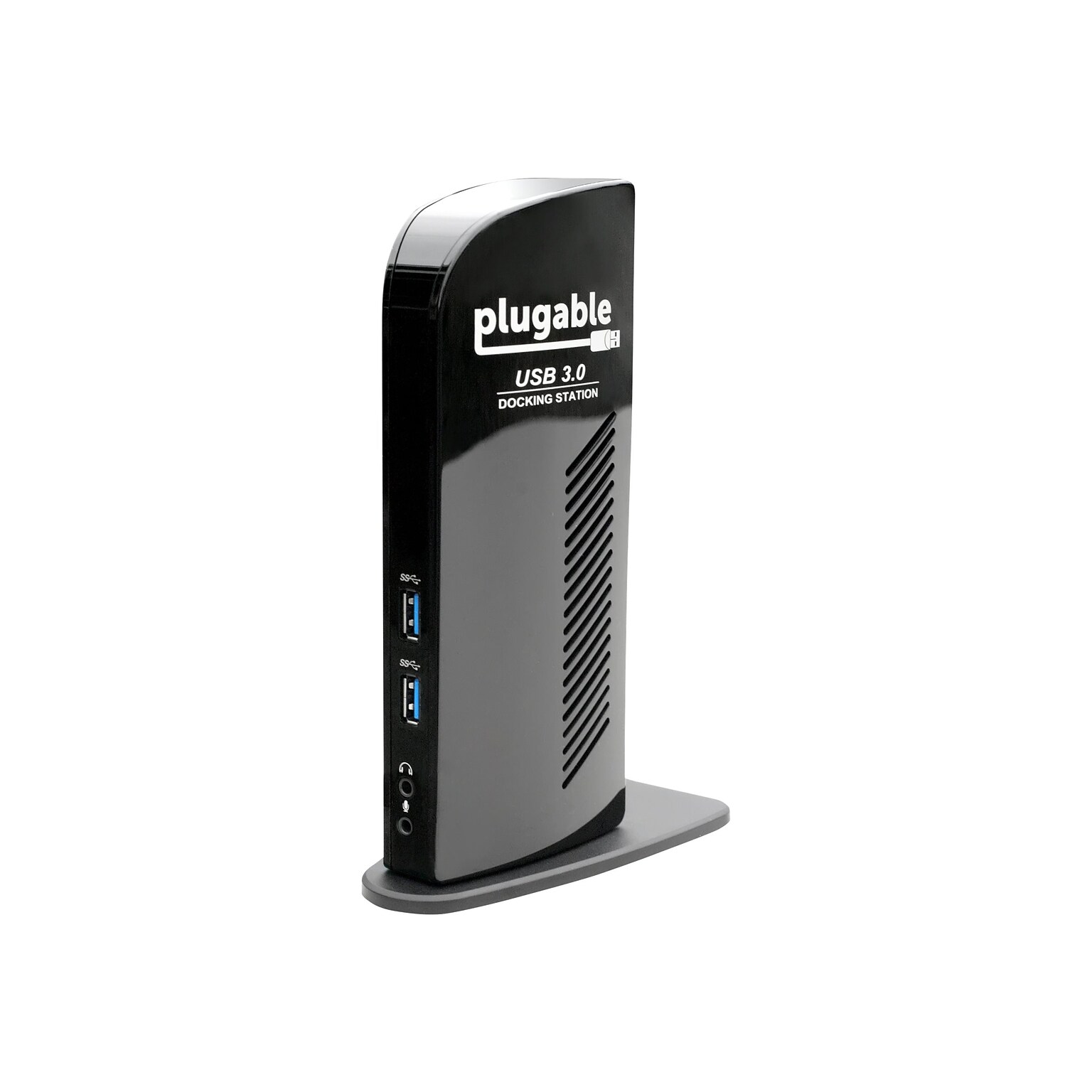 Plugable Dual Display Universal USB 3.0 Docking Station; Black (UD-3900)