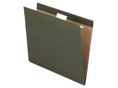 Pendaflex Recycled Hanging File Folders, Letter Size, Standard Green, 25/Box (PFX 81602)