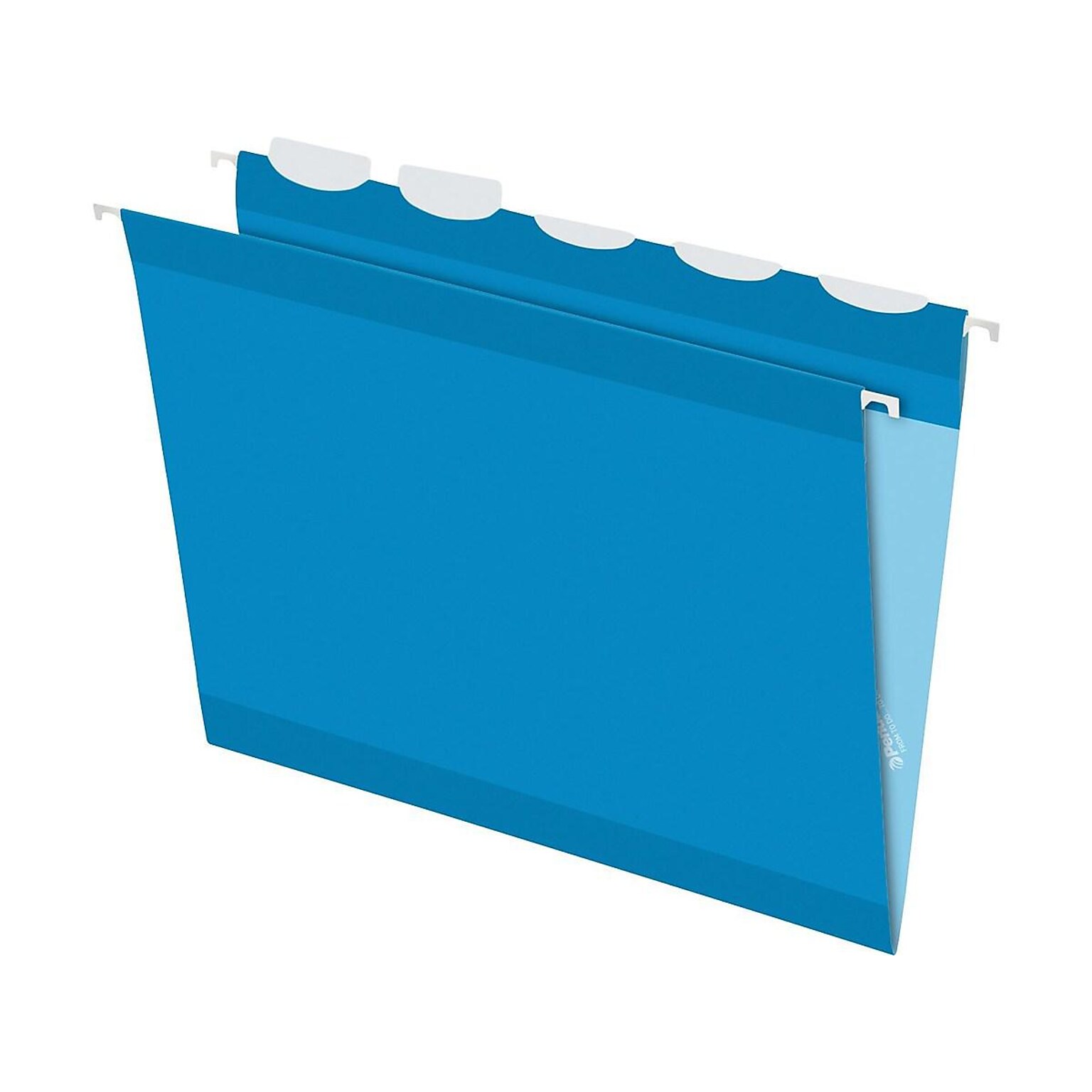 Pendaflex Ready-Tab Hanging File Folders, 1/5-Cut Tab, Letter Size, Blue, 25/Box (PFX 42622)