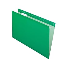 Pendaflex Recycled Hanging File Folders, Legal Size, Bright Green, 25/Box (PFX 4153 1/5 BGR)