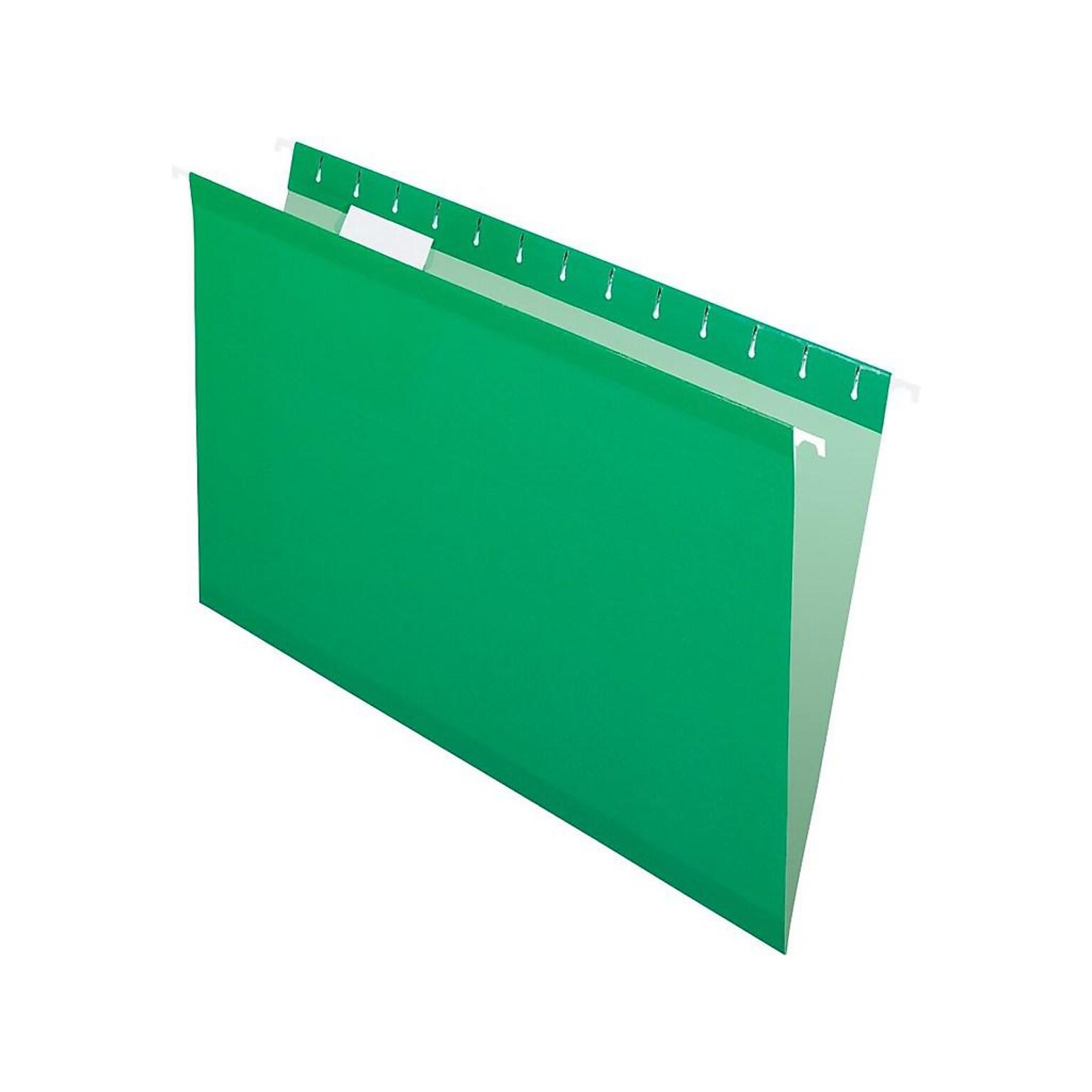 Pendaflex Recycled Hanging File Folders, Legal Size, Bright Green, 25/Box (PFX 4153 1/5 BGR)