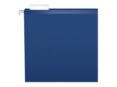 Pendaflex Reinforced Hanging File Folders, 1/5 Tab, Letter Size, Navy, 25/Box (PFX 4152 1/5 NAV)