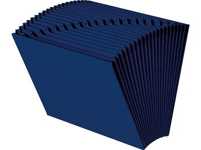 Smead Paper Stock Accordion File, Alphabetic Index, Letter Size, 21-Pocket, Navy (70720)