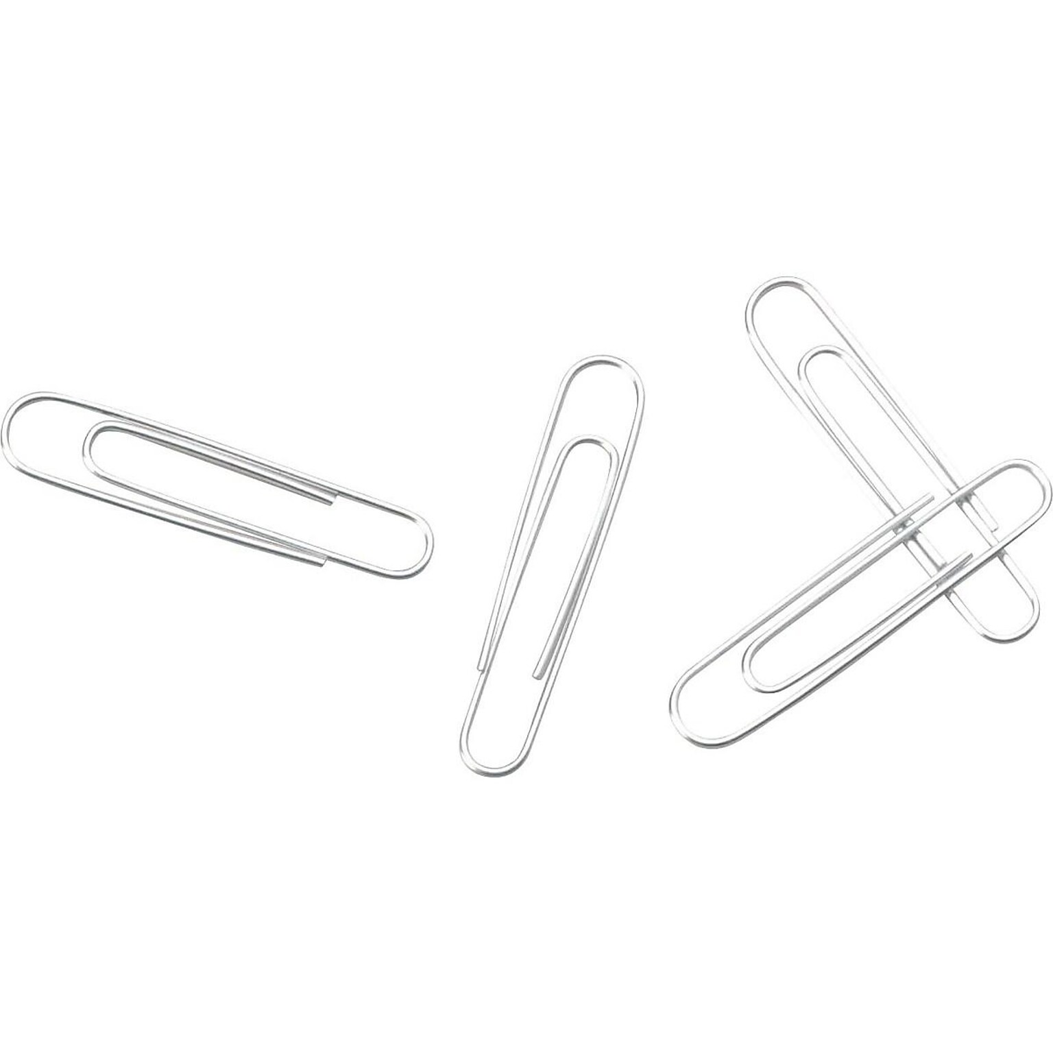 ACCO #3 Economy Paper Clips, Silver, 100/Box, 10 Boxes/Pack (72320)