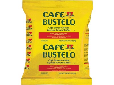 Cafe Bustelo Espresso Ground Coffee, Dark Roast, 30/Carton (01014)
