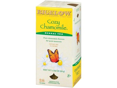 Bigelow Cozy Chamomile Herbal Tea Bags, 28/Box (004011)