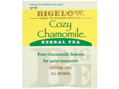 Bigelow Cozy Chamomile Herbal Tea Bags, 28/Box (004011)