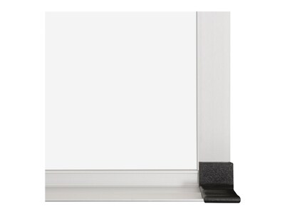 Essentials Porcelain Dry-Erase Whiteboard, Anodized Aluminum Frame, 6' x 4' (2H2NG)