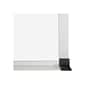 Essentials Porcelain Dry-Erase Whiteboard, Anodized Aluminum Frame, 6' x 4' (2H2NG)