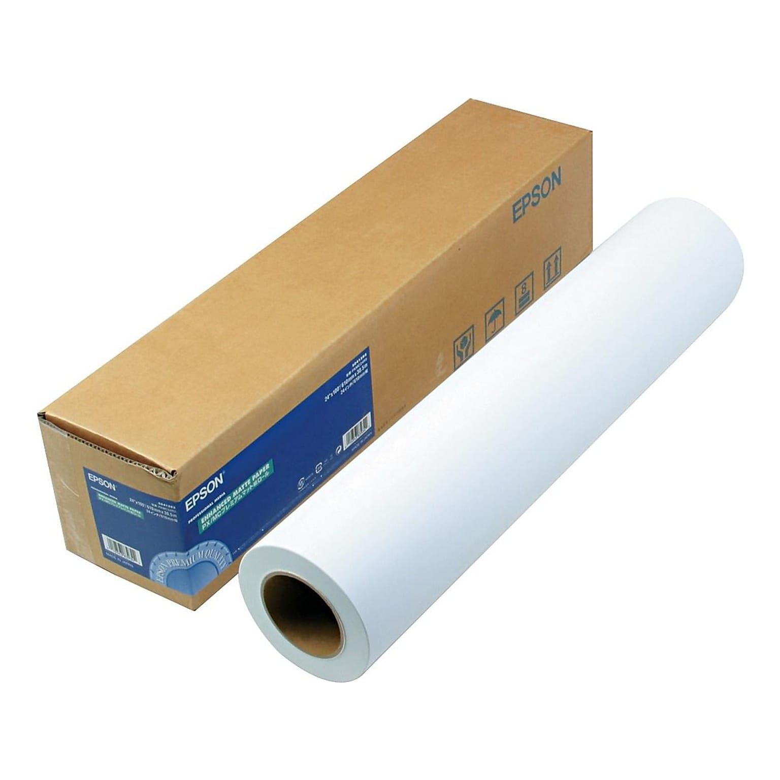 Epson Enhanced Wide Format Bond Paper Roll, 24 x 100, Matte Finish (EPSS041595)