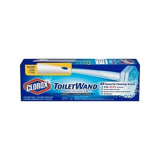 Clorox® ToiletWand® Disposable Toilet Cleaning System, ToiletWand®, Storage Caddy and 6 Disinfecting