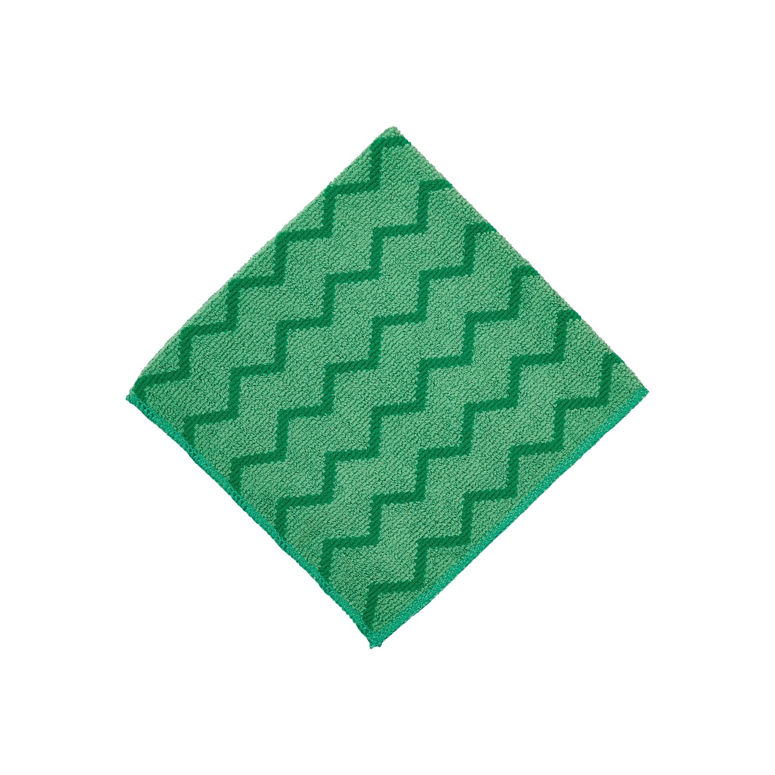Rubbermaid HYGEN Microfiber Dry Cloths, Green, 12/Carton (FGQ62000GR00)