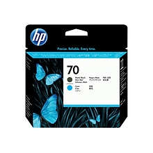 HP 70 DesignJet Printhead, Matte Black, Cyan (C9404A)