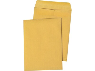 Quality Park Redi-Seal Kraft Catalog Envelopes, 6"L x 9"H, Brown, 100/Box (QUA43167)
