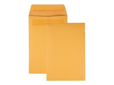 Quality Park Redi-Seal Kraft Catalog Envelopes, 6"L x 9"H, Brown, 100/Box (QUA43167)