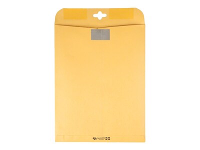 Quality Park ClearClasp Redi-Tac Kraft Catalog Envelopes, 10 x 13, Brown Kraft, 100/Box (QUA43768)