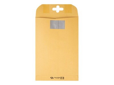 Quality Park ClearClasp Redi-Tac Catalog Envelopes, 6" x 9", Brown Kraft, 100/Box (QUA43468)