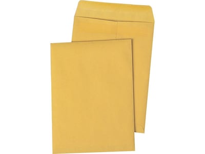 Quality Park Redi-Seal Kraft Catalog Envelopes, 9 x 12, Brown Kraft, 100/Box (QUA43567)