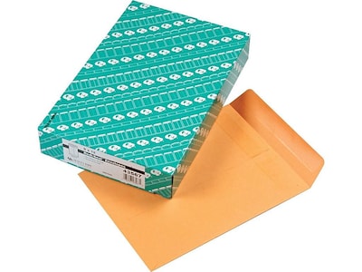 Quality Park Redi-Seal Kraft Catalog Envelopes, 9 x 12, Brown Kraft, 100/Box (QUA43567)