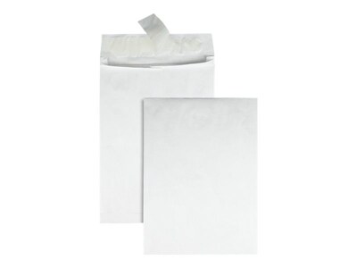 Quality Park Survivor Self Seal Catalog Envelopes, 12"L x 16"H, White, 25/Box (QUAR4292)