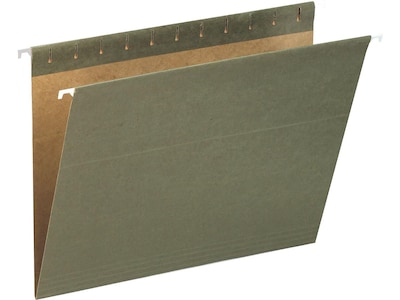 Pendaflex Recycled Hanging File Folders, 1/3-Cut Tab, Legal Size, Standard Green, 25/Box (PFX 81621)