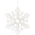 Amscan 3D Glitter Snowflake Decoration, 14 x 14 x 3, Foam, 3/Pack (241616)