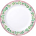 Amscan Christmas Premium Plastic Plate, 10.25 x 10.25 (430165)